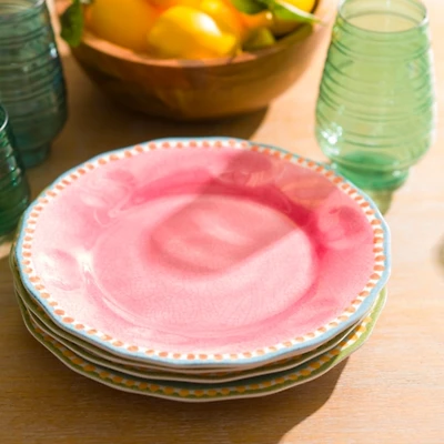 Watercolor Melamine Dinner Plate