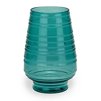 Blue Acrylic Tall Ribbed Tumbler