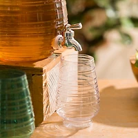 Clear Acrylic Tall Ribbed Tumbler