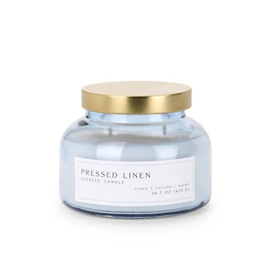 Pressed Linen 2-Wick Jar Candle