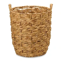 Medium Woven Hyacinth Basket with Handles