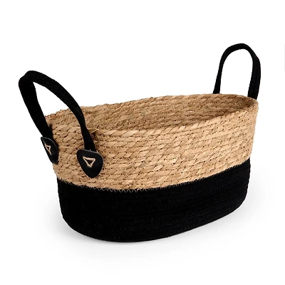 Natural and Black Basket
