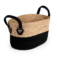 Natural and Black Basket