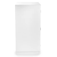 White Wood Fridge Storage Cabinet