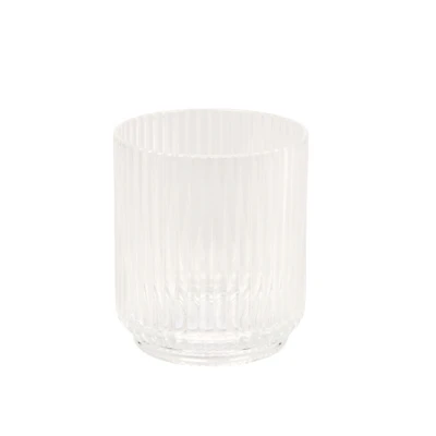 Short Clear Mesa Acrylic Tumbler