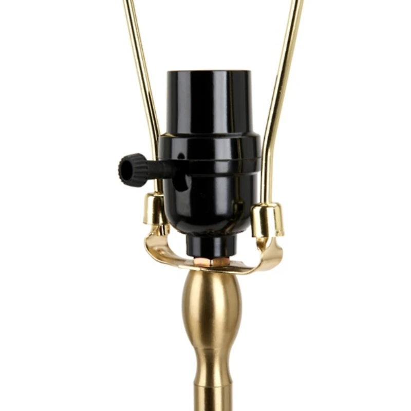 Gold Metal Scalloped Shade Buffet Lamp