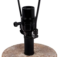 Distressed Taupe Faux Stone Table Lamp