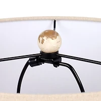 Distressed Taupe Faux Stone Table Lamp