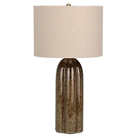 Brown Reactive Ceramic Table Lamp