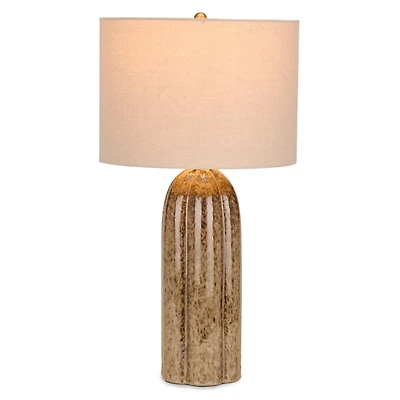 Brown Reactive Ceramic Table Lamp