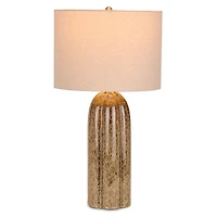 Brown Reactive Ceramic Table Lamp