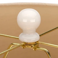 White Embossed Vine Ceramic Table Lamp
