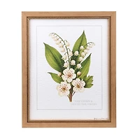 May Hawthorn & Lily of the Valley Framed Art Print