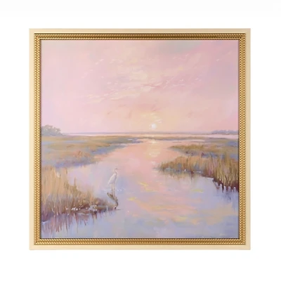 Sunset on the Marsh Framed Art Print