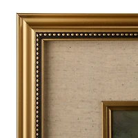 Pink Floral Picnic Basket Framed Art Print