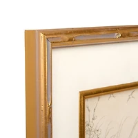 Sketched Swans Framed Art Print