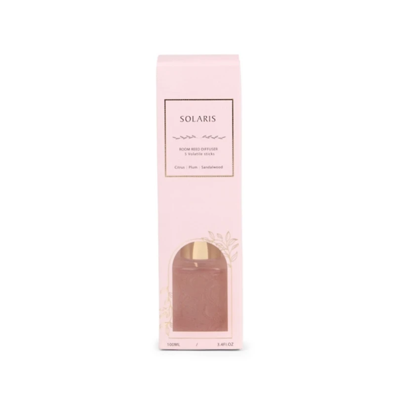 Pink Solaris Embossed Diffuser Set