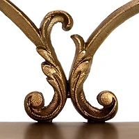 Gold Ornate Metal Wall Shelf