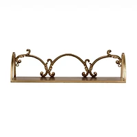 Gold Ornate Metal Wall Shelf