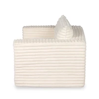 Ribbed Comfy Foam Lounge Chair