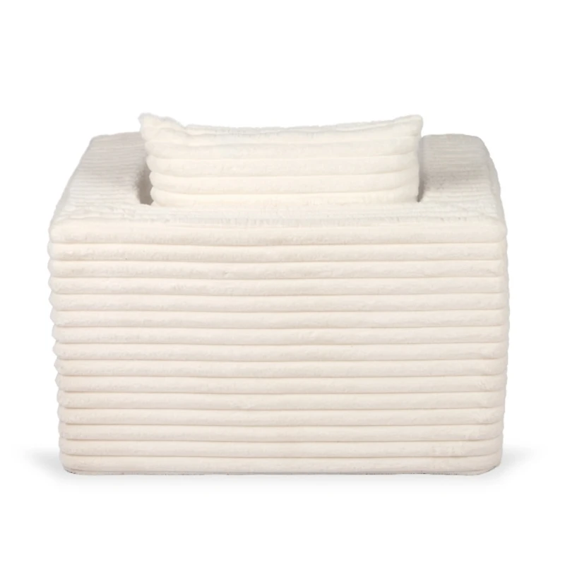 Ribbed Comfy Foam Lounge Chair
