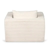 Ribbed Comfy Foam Lounge Chair