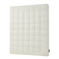Ivory Tufted USB Twin Headboard