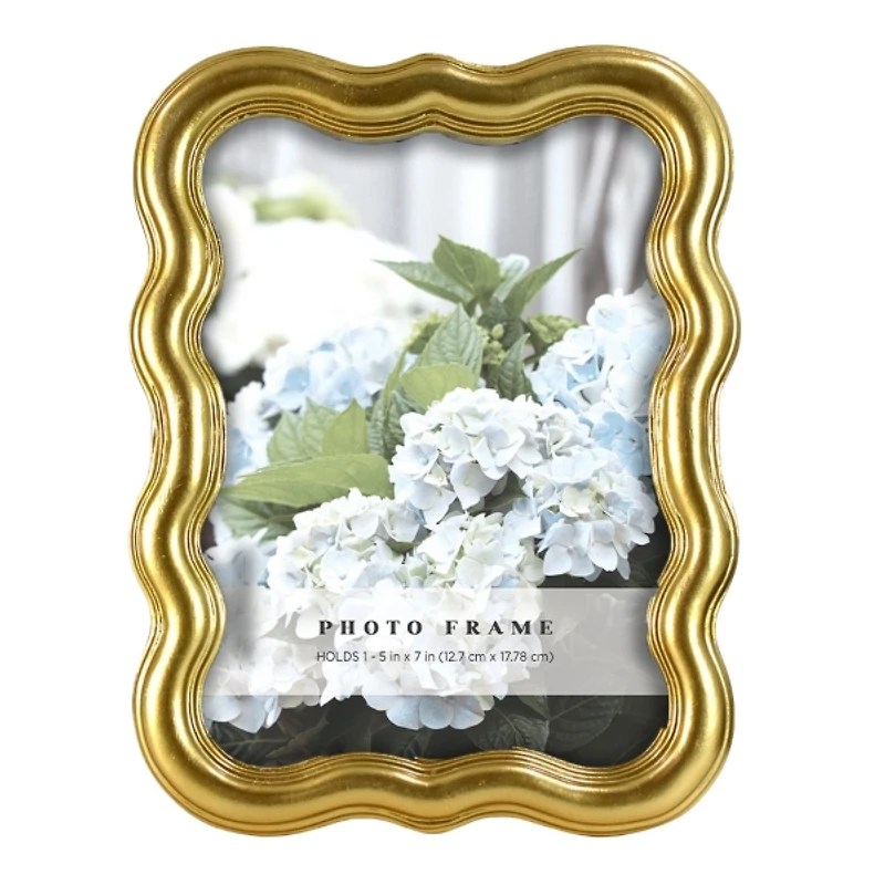 Gold Wavy Metal Picture Frame