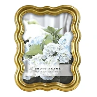 Gold Wavy Metal Picture Frame