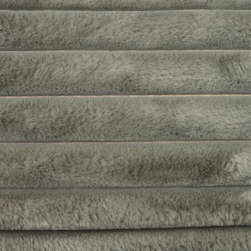 Gray Ribbed Comfy Foam Lounge Chair