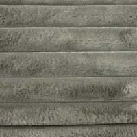 Gray Ribbed Comfy Foam Lounge Chair