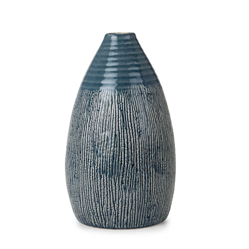 Luca Blue Ceramic Vase