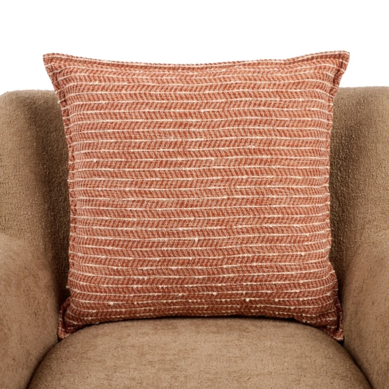 Spice Chevron Piping Pillow