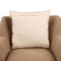 Brown Chevron Piping Pillow