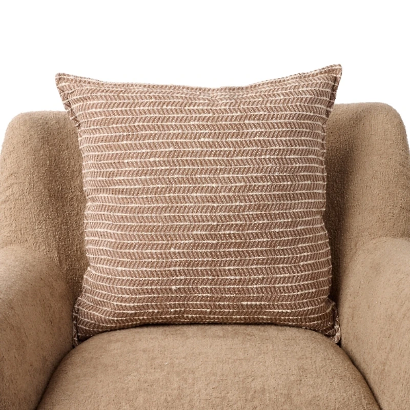 Brown Chevron Piping Pillow