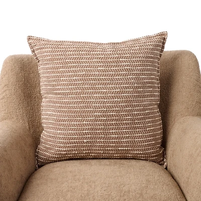 Brown Chevron Piping Pillow