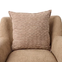 Brown Chevron Piping Pillow