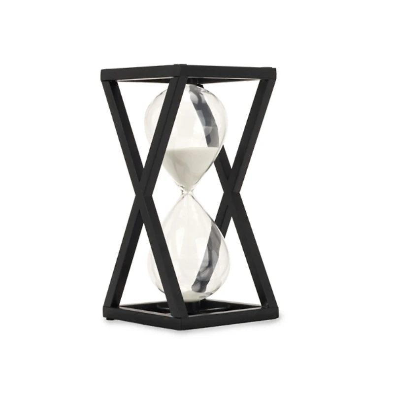 Black Metal Frame Hourglass