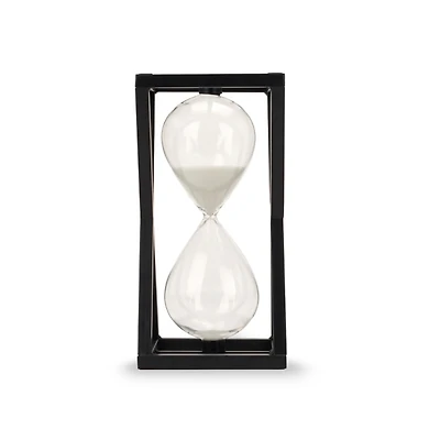 Black Metal Frame Hourglass