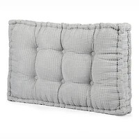 Gray Tufted Twin Headboard Cushion
