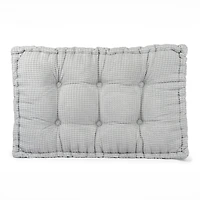 Gray Tufted Twin Headboard Cushion