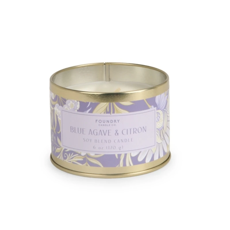 Blue Agave & Citron Tin Jar Candle