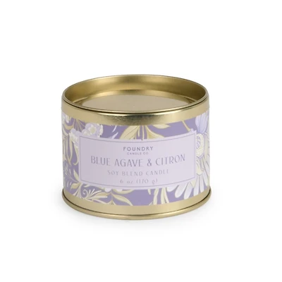 Blue Agave & Citron Tin Jar Candle