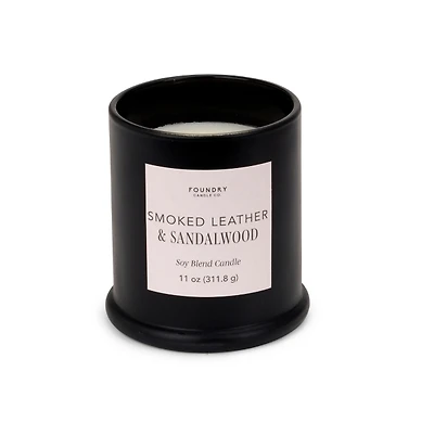 Smoked Leather and Sandalwood 1-Wick Jar Candle