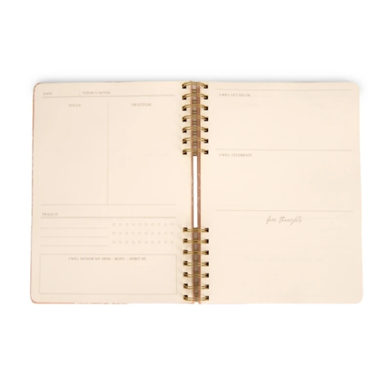 Pink Floral Take Care Wellness Journal