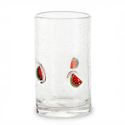 Watermelon Icon Glass Tumbler