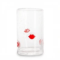 Red Lips Icon Glass Tumbler