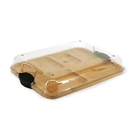 Bamboo 6-Section Serving Tray with Lid