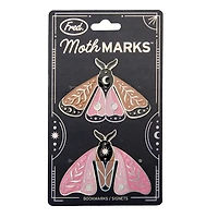 Metal Moth Bookmarks, Set of 2