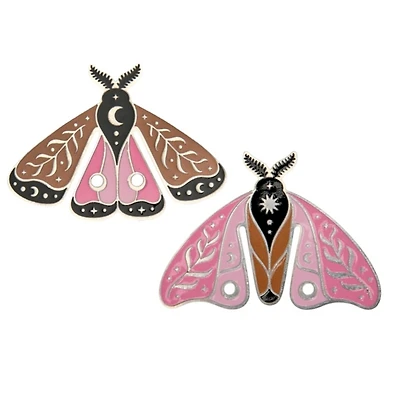 Metal Moth Bookmarks, Set of 2